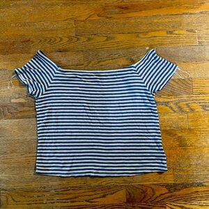 American Eagle soft and sexy off the shoulder crop top.
